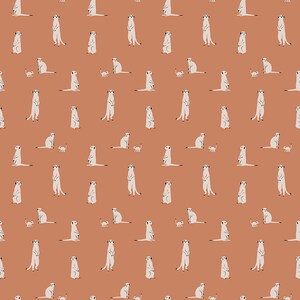 The Waterhole Meerkat C11843-RUST by  Gabrielle Neil Design-Riley Blake Designs- 1 Yard