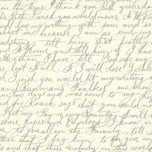 Collections for a Cause Etchings Wise Words Parchment 44337 11 by Howard Marcus and 3 Sisters- Moda- 1/2 Yard