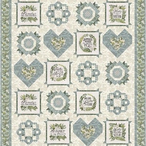 Happiness Sampler Quilt Kit by Deb Strain - Pattern by Coach House Designs- 58" X 70"