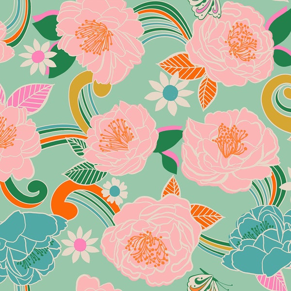 Curio Efflorescent Moss RS0058 13 by Melody Miller for Ruby Star Society- Moda- 1/2 yard