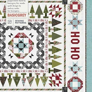 Ho Ho Holiday Quilt Kit  by Basic Grey for Moda- 75" X 75"