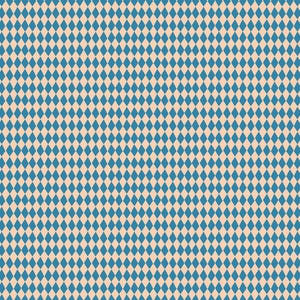 May include: A repeating pattern of blue diamond shapes on a tan background. The diamonds are evenly spaced and create a textured appearance. This design is suitable for various applications, including fabric, wallpaper, or digital backgrounds.