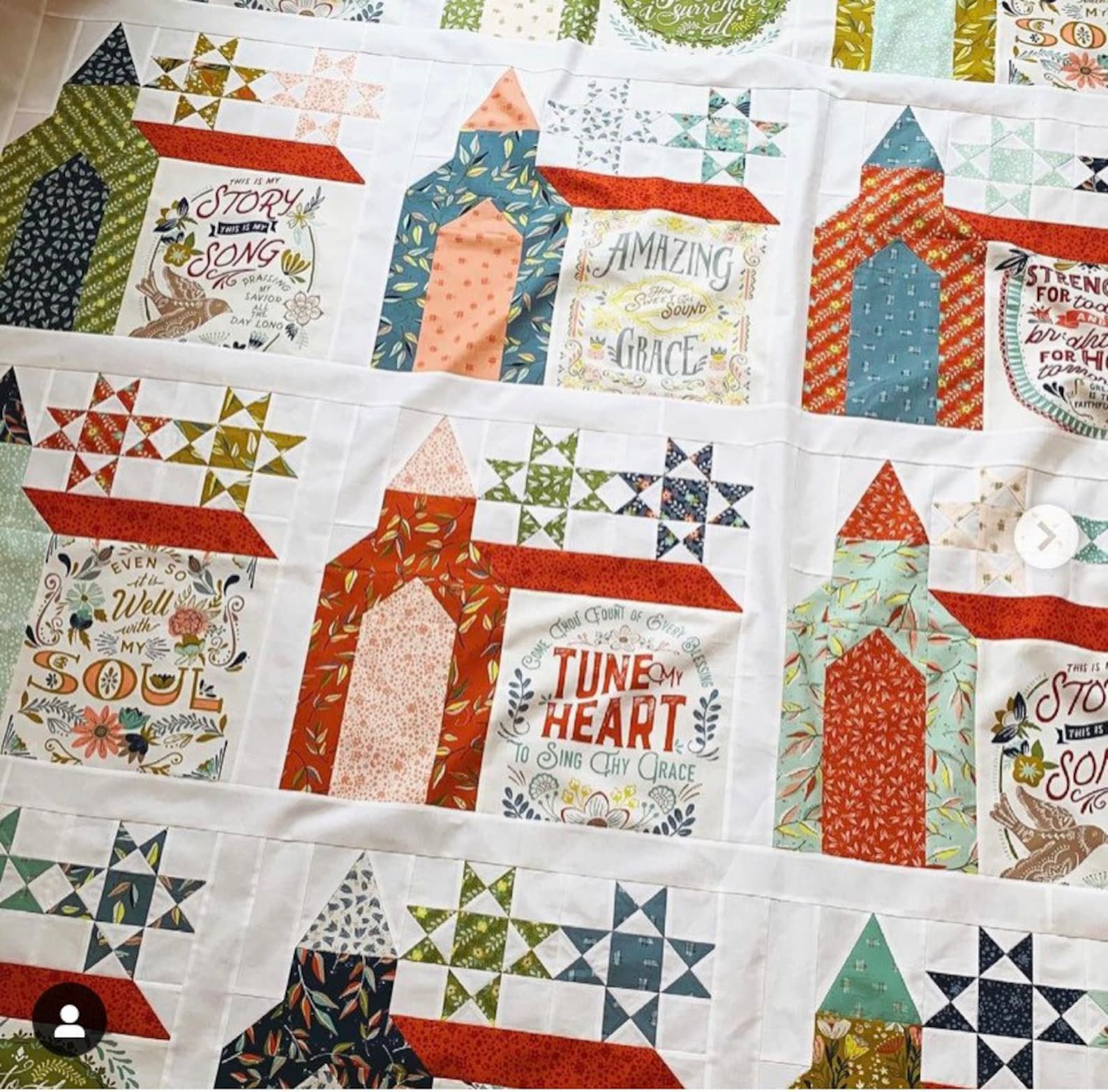 Firm Foundation Quilt Kit pattern by Wandering Path Songbook Etsy