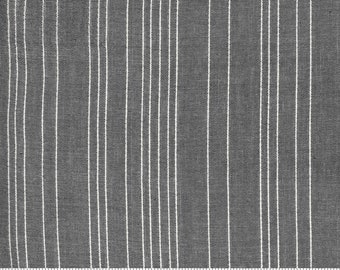 Low Volume Wovens Stripe  Silver 18201 20  by Jen Kingwell for Moda- 1 YARD