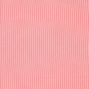 May include: Pink and white striped fabric with a subtle texture. The fabric has a fine, vertical stripe pattern.
