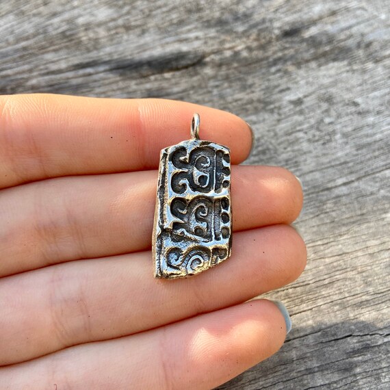 Silver Ingot Pendant Sterling Silver 