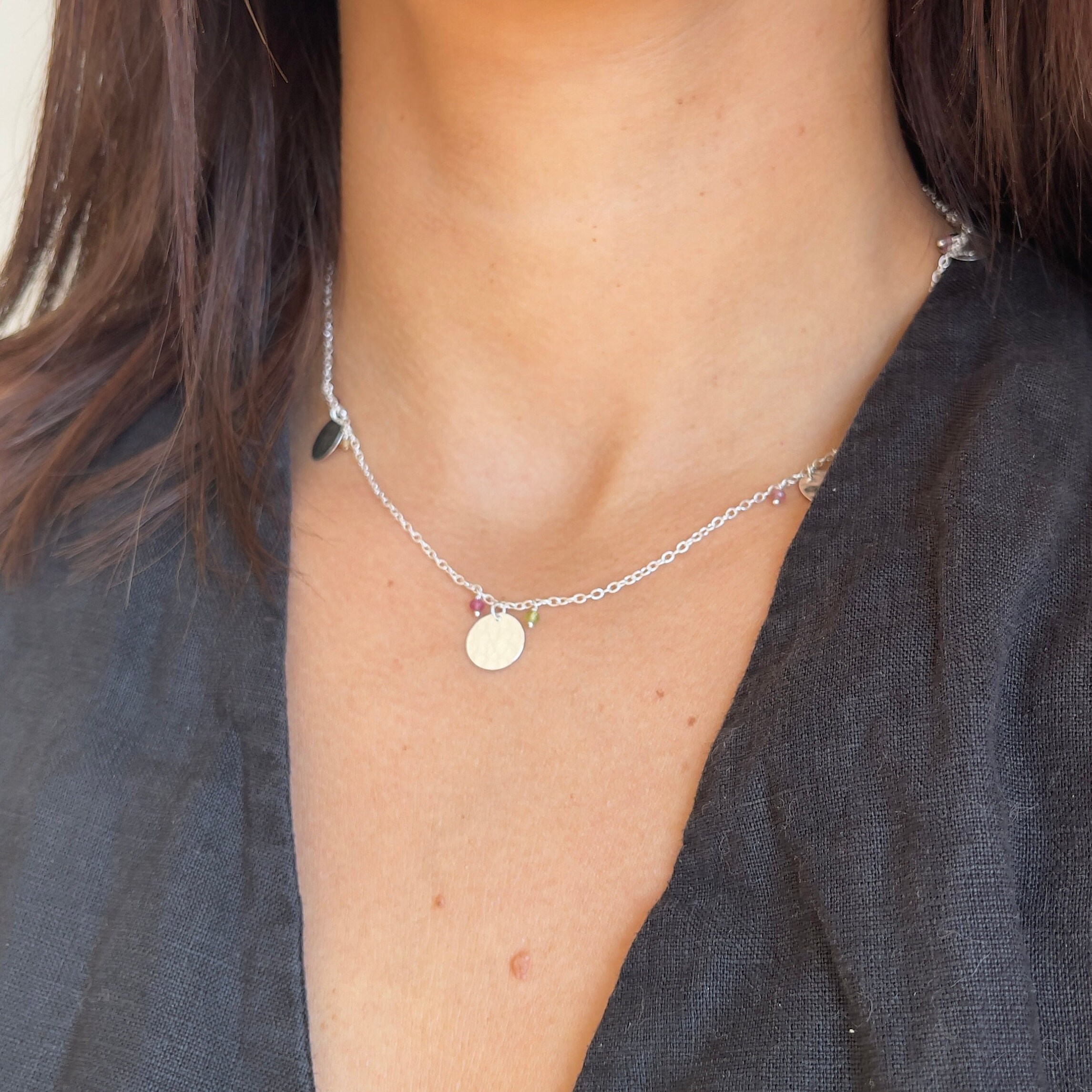 Sterling Silver Coin Necklace Chain 