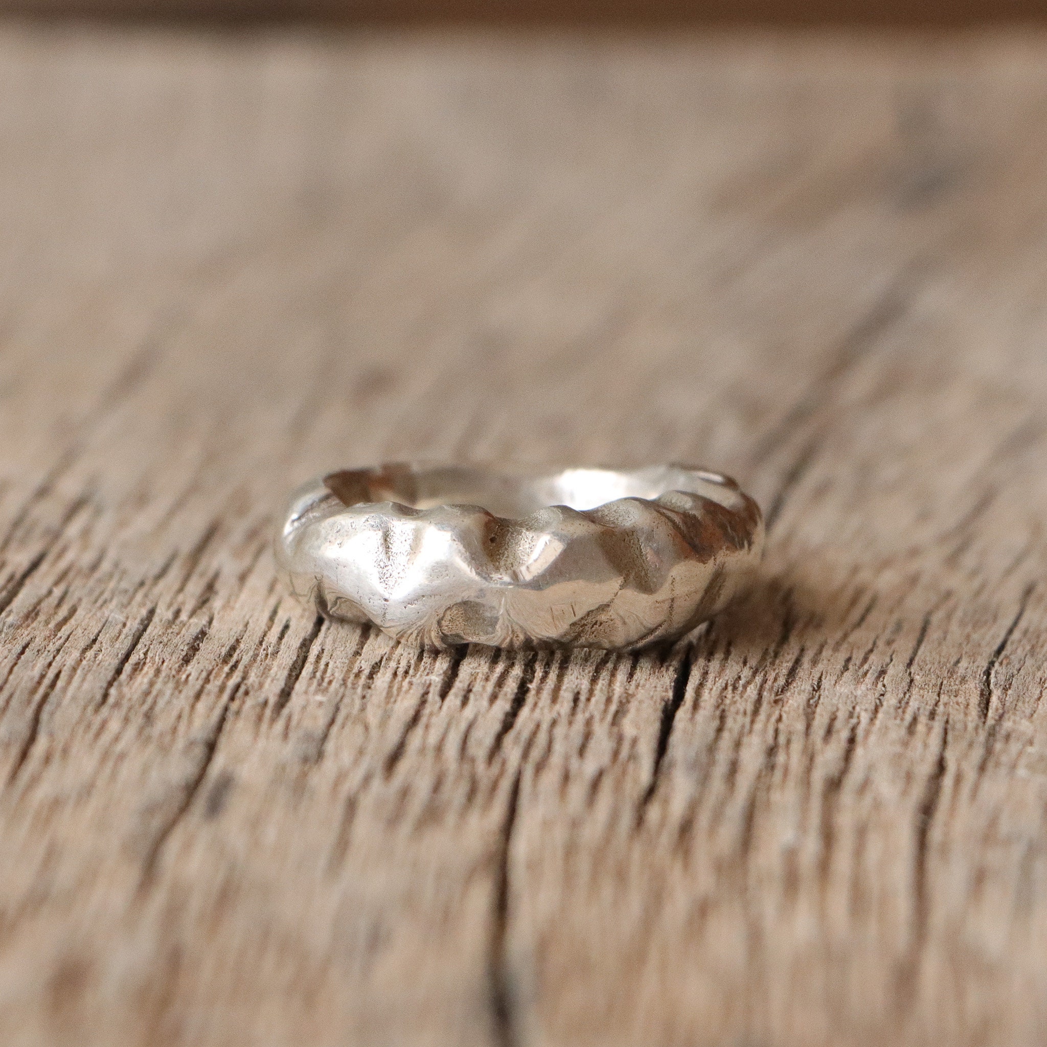 Chunky sterling silver band heavy band sterling silver ring organic ring handmade silver ring unisex band unisex jewelry