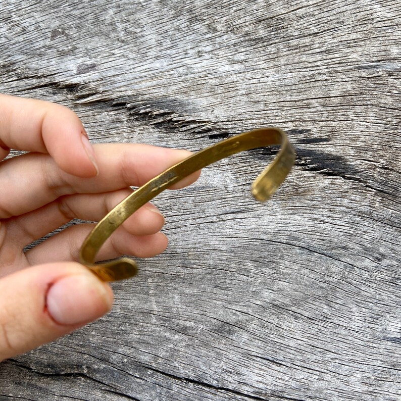 Brass love cuff