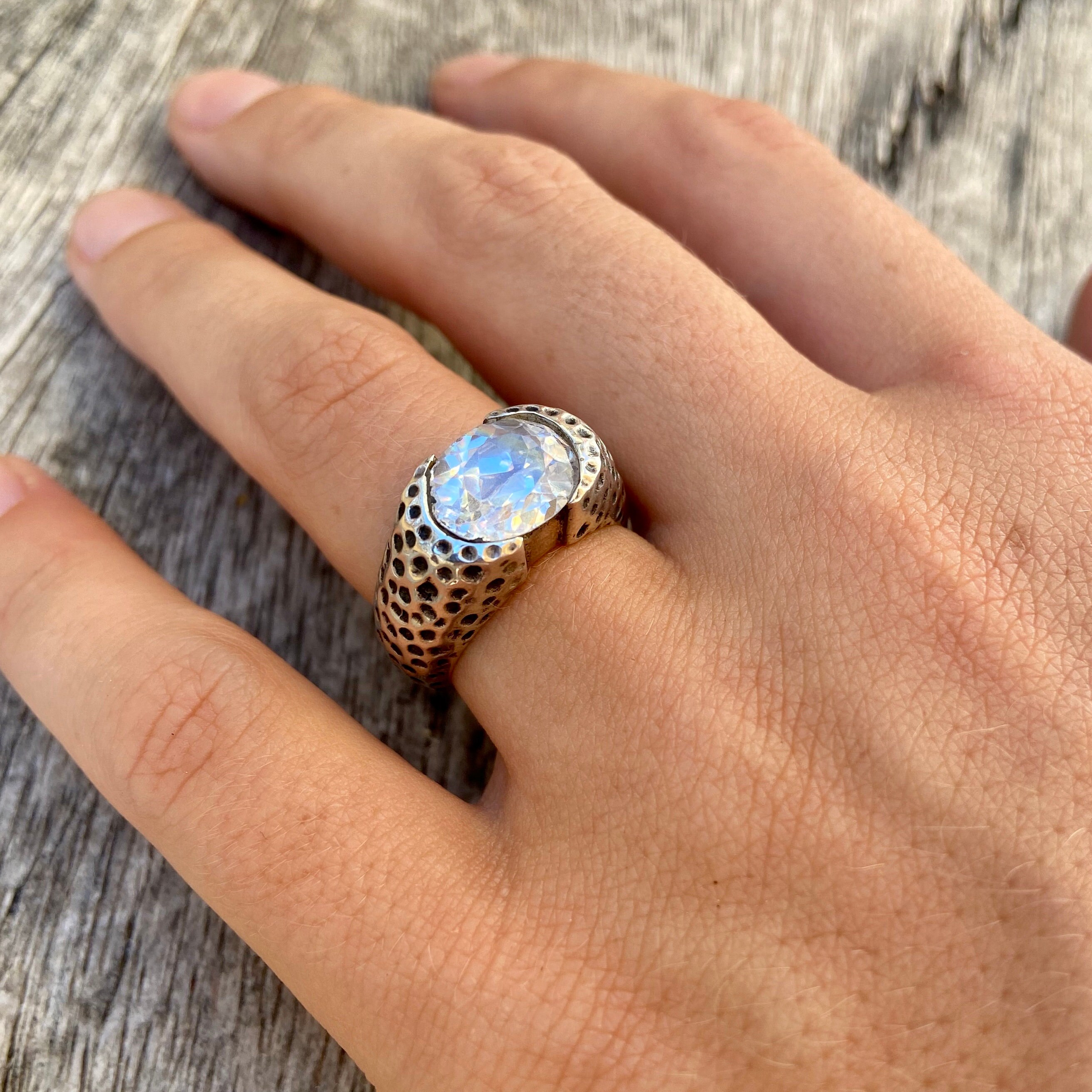 U L to 10 Sterling SILVER Ring Solitaire Crystal Quartz Gem 925 Rings Size 5½ U L to 10 Sterling SILVER Ring Solitaire Crystal Quartz Gem 925 Rings Size 5½