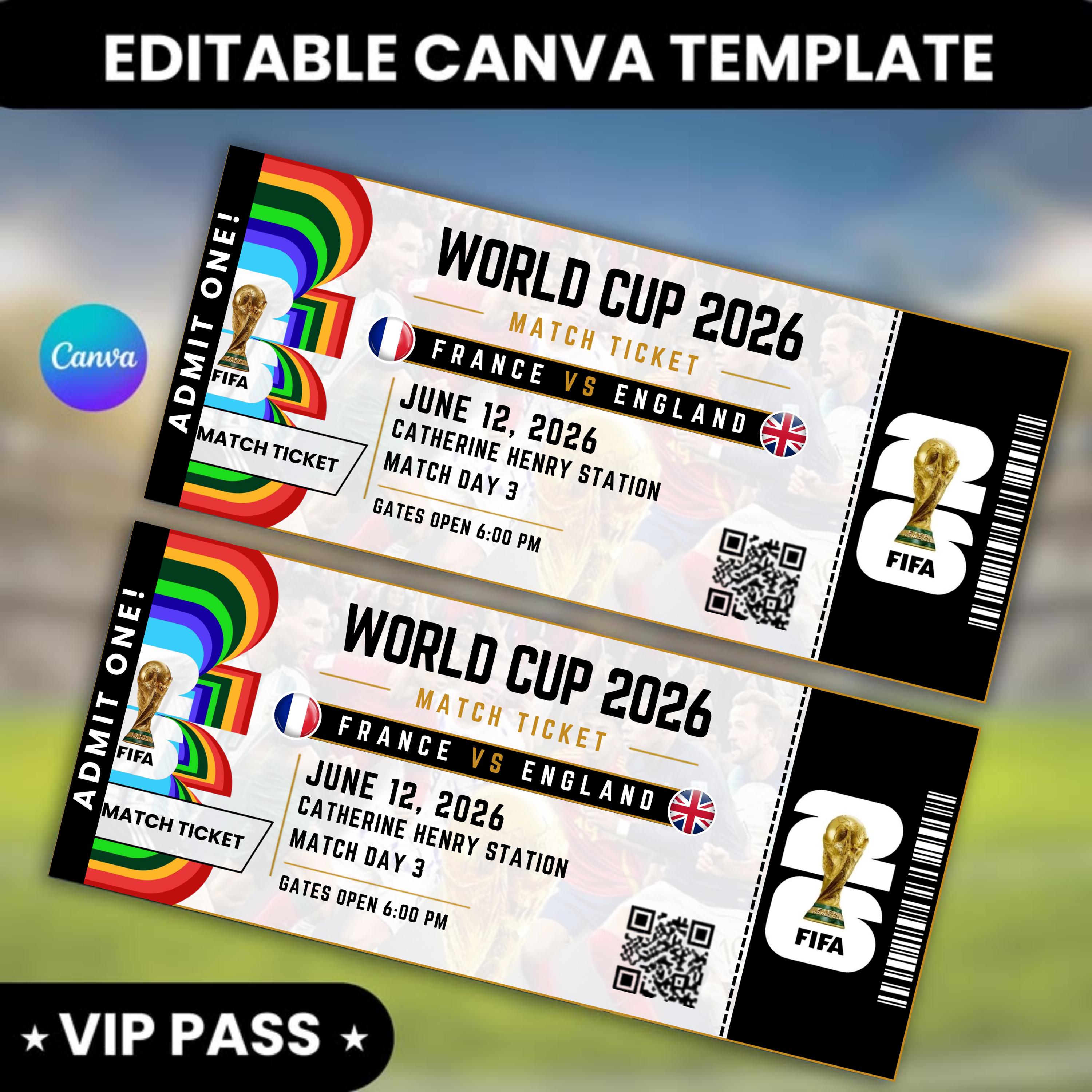 Fifa world cup tickets - Etsy 日本