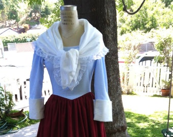 Vestido colonial: disfraz patriótico de Molly Pitcher, hecho a medida