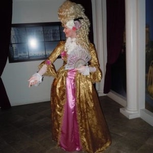 Marie Antoinette gown pannier colonial dress made to order your choice color image 8