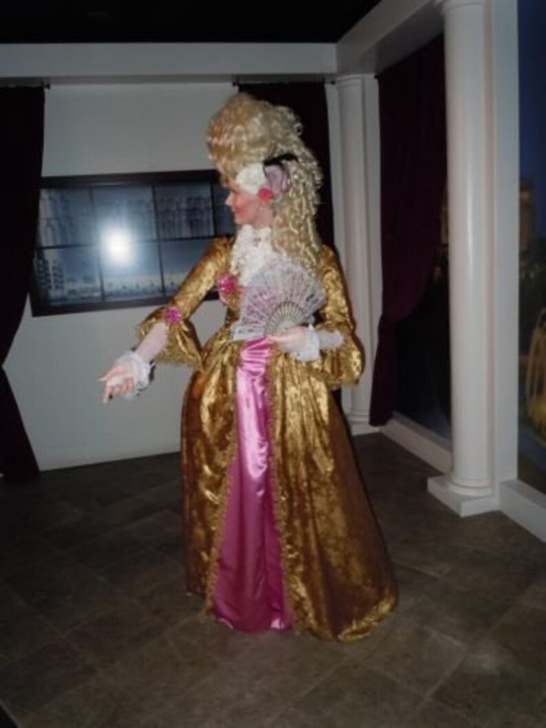 Marie Antoinette gown pannier colonial dress made to order your choice color image 8