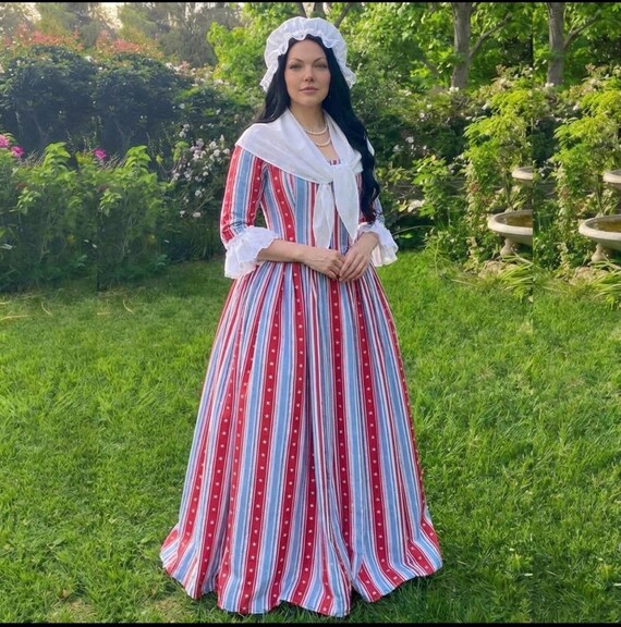 red white and blue womens dresses American Flag Red White and Blue DRESS WOMENS USA Flag Fit & Flare Dress Stars and Stripes Patriotic Dress Womens Fourth of July Party Dress