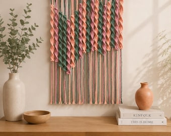 Wildflower Vines | Handmade Fiber Art Wall Hanging