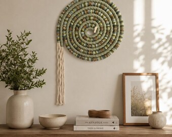 Woodland Spiral | Handmade Fiber Wall Art