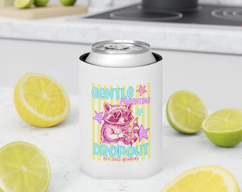 ジェントルモーニングドロップアウト缶クーラー｜アライグマレトロネオンスター