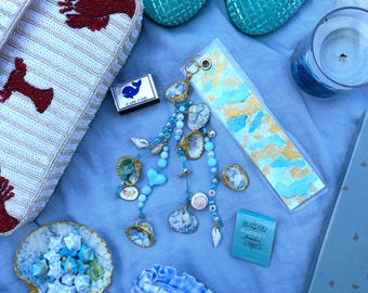 Handmade Seashell Bookmark/Journal Charm/Purse Charm