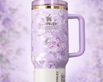 Stanley Quencher H2.0 Tumbler 40oz – Lavender Floral Gold Lid