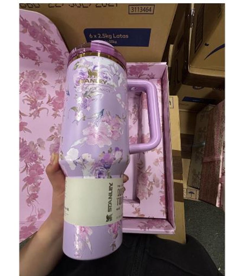 Stanley Quencher H2.0 Tumbler 40oz – Lavender Floral Gold Lid bild 2