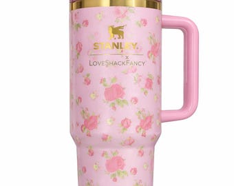 tanley x LoveShackFancy Quencher H2.0 Tumbler Gift Set – Pink Floral Edition