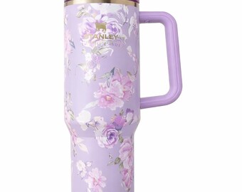 Stanley Quencher H2.0 Tumbler 40oz – Lavender Floral Gold Lid