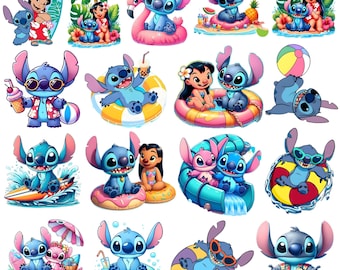 Stitch files, stitch PNG stitch bundle, stitch png, stitch clipart, lilo and stitch Digital, stitch pool party Png