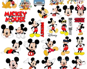 Mickey Mouse SVG Bundle | Mickey Mouse, Sublimation Files Cartoon Bundle , Digital Download | Mickey Mouse PNG
