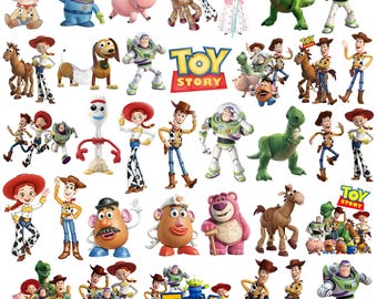 Toy Story Clipart PNG Bundle, Toy Story PNG Cartoon Sublimation Clipart, Toy Story Movie Themed Clip Art Collection, Toy Story Party PNG Svg