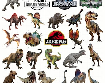 jurassic Dinosaur Clipart Bundle: Jurassic SVG, PNG, & Digital Paper, Jurassic Dinosaur Clipart Bundle, Dinosaur svg png,Dinosaur birthday