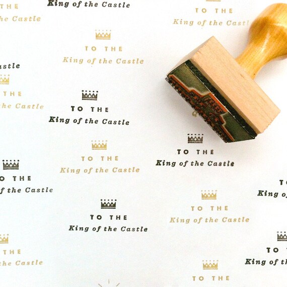 Items similar to Address Stamp To the King of the Castle on Etsy