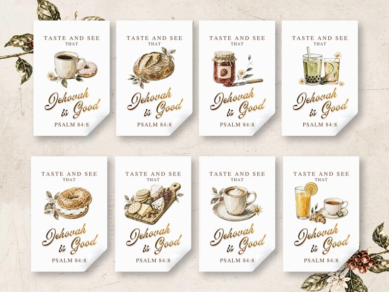 JW Hosting PNG Gift Tags Digital Download, Printable Ministry Stickers or magnets, Spiritual Christian Gathering Favor Tag, Pioneer Gift NWT image 5