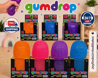 NeeDoh Gumdrop Super Solid Squish Toy – Sensory Stress Ball, Anxiety Relief Fidget Gifts