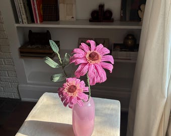 Franse gerberamadeliefjes met kralen