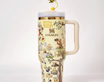 Custom Pooh Stanley 40oz Tumbler | Winnie the Pooh Disney UV Quencher H2.0