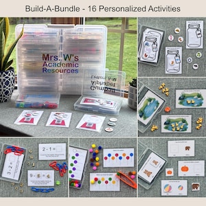 Montessori Task Box Bundle – 16 Personalized Learning Activities for Preschool, Kindergarten, Homeschooling, Special Education