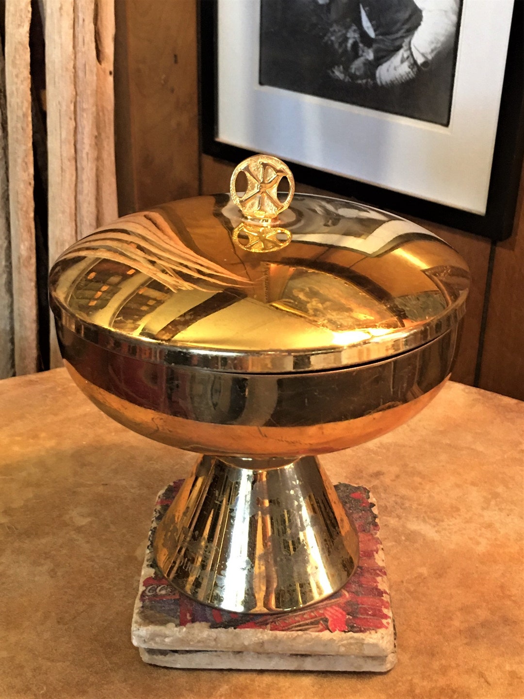 Vintage Catholic Host Chalice With Lid Etsy