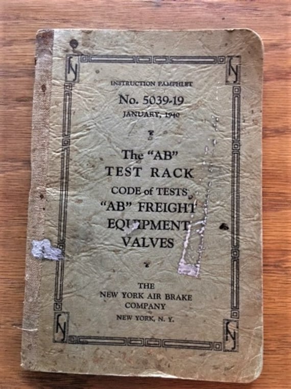 Antique 1940 the ab Test Rack Codes of Tests | Etsy