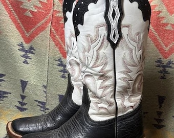 Boulet Leather Western Cowboy Boots Women's Size 6 C