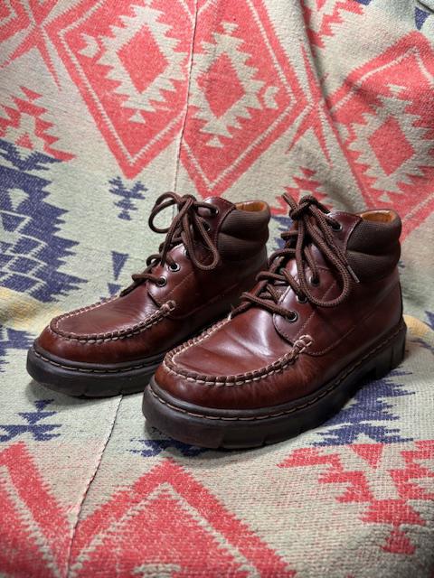 Maine Woods Leather Ankle Boots Brown Lace Padded Quoddy Maine Woods Boot - Cavalier Whiskey | Work Boots  main image 4