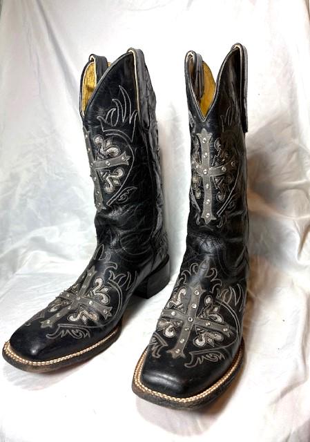Vintage Studded Boots - Etsy