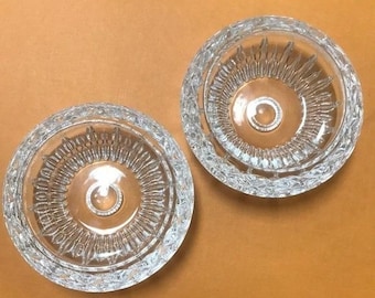 Paar Vintage Princess House #845 Taper/Votiv/Säule 24% Bleikristallhalter
