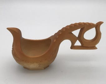VTG osteuropäischen handgefertigten hölzernen Hochzeitsbecher