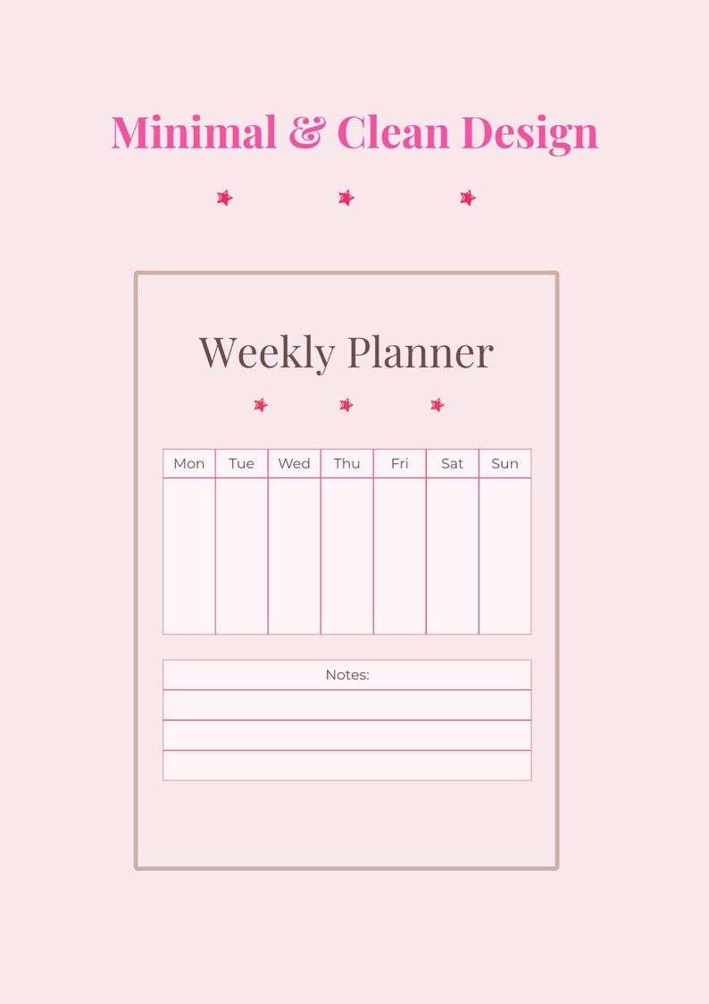 Aesthetic Study Planner Printable / Student Planner PDF / Weekly Daily ...