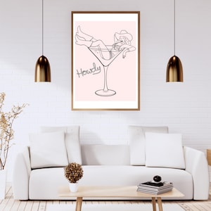Minimalistisches Line Art Poster - Feminine Wall Art / Printable Wanddeko / Soft Aesthetic / Digital Download