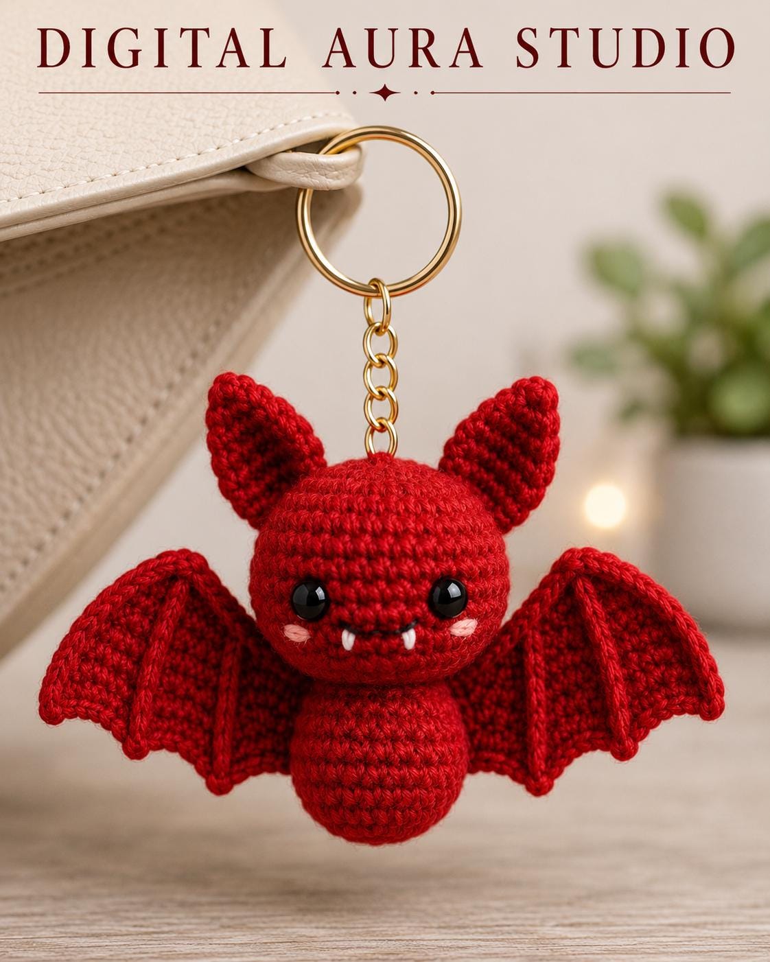 39 Bat Crochet Patterns for Halloween Decor, Gifts, and Spooky-Cute Amigurumi 20 Crochet bat keychain
