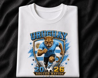 Uruguay 2026 Soccer Shirt, Uruguay Puma Football Fan Tee, Soccer Nation Graphic T-Shirt, Uruguay Game Day Shirt