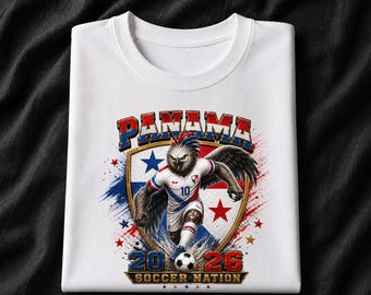 Panama 2026 Soccer Shirt, Panama Eagle Football Fan Tee, Soccer Nation Graphic T-Shirt, Panama Game Day Fan Gift