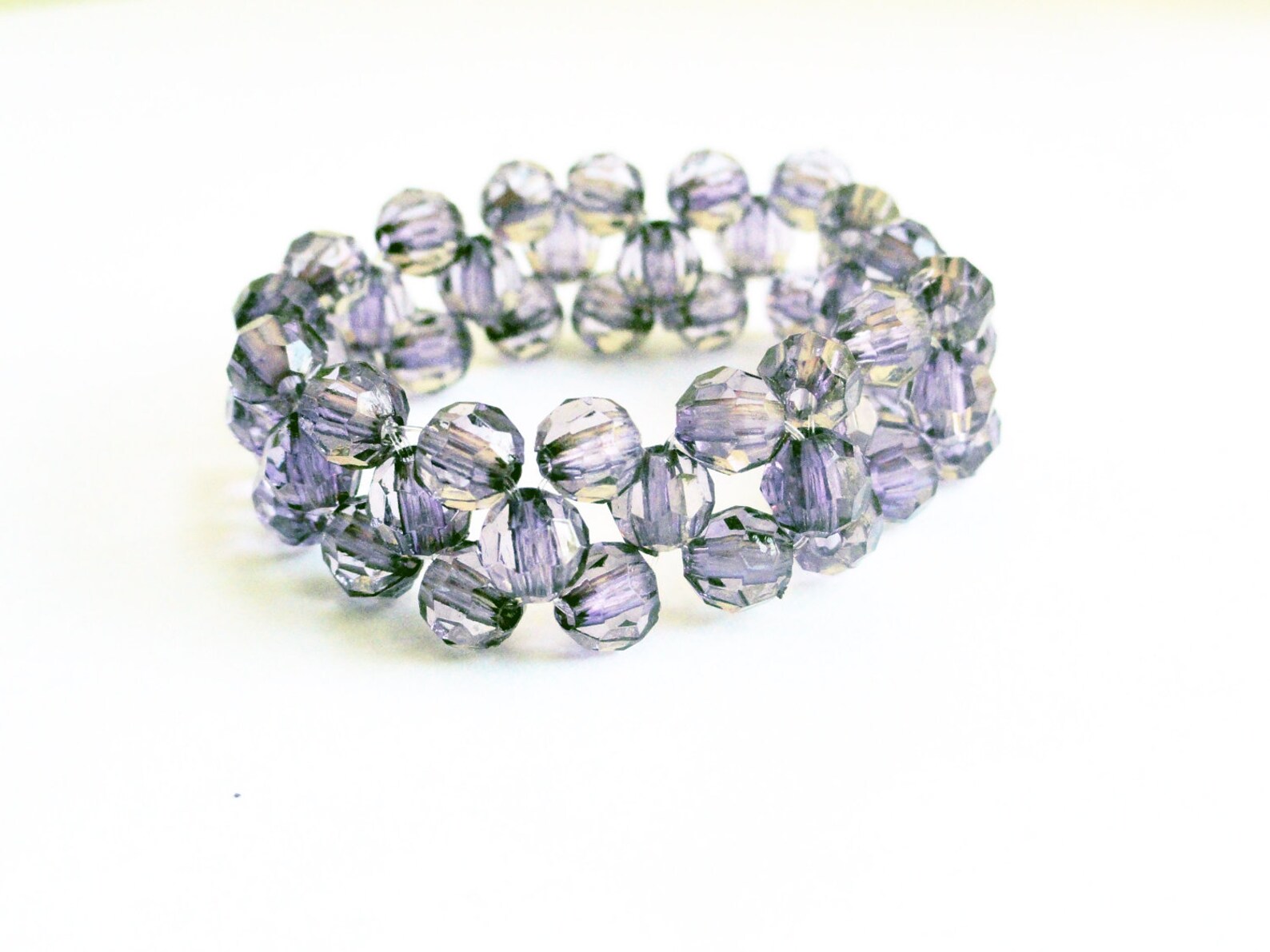 Beaded Napkin Rings Amethyst Napkin Ring Purple Napkin Etsy